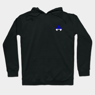 Free Strength Fitness - white and blue Hoodie